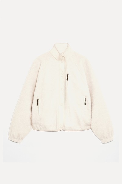 Faux-Shearling Boxy Jacket from Oysho