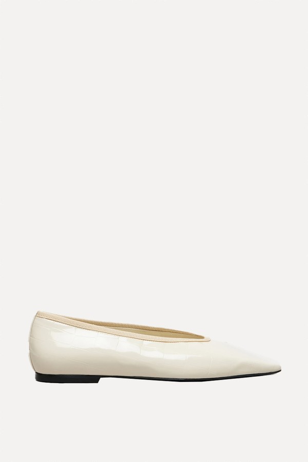 Patent Leather Ballet Flats from Toteme
