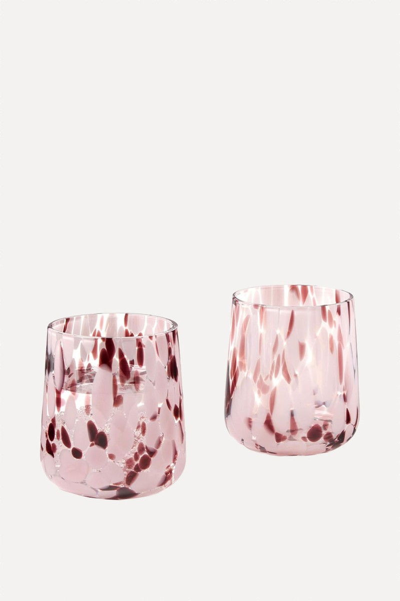 Oakley Handmade Speckled Glass Tumblers  from Westwing