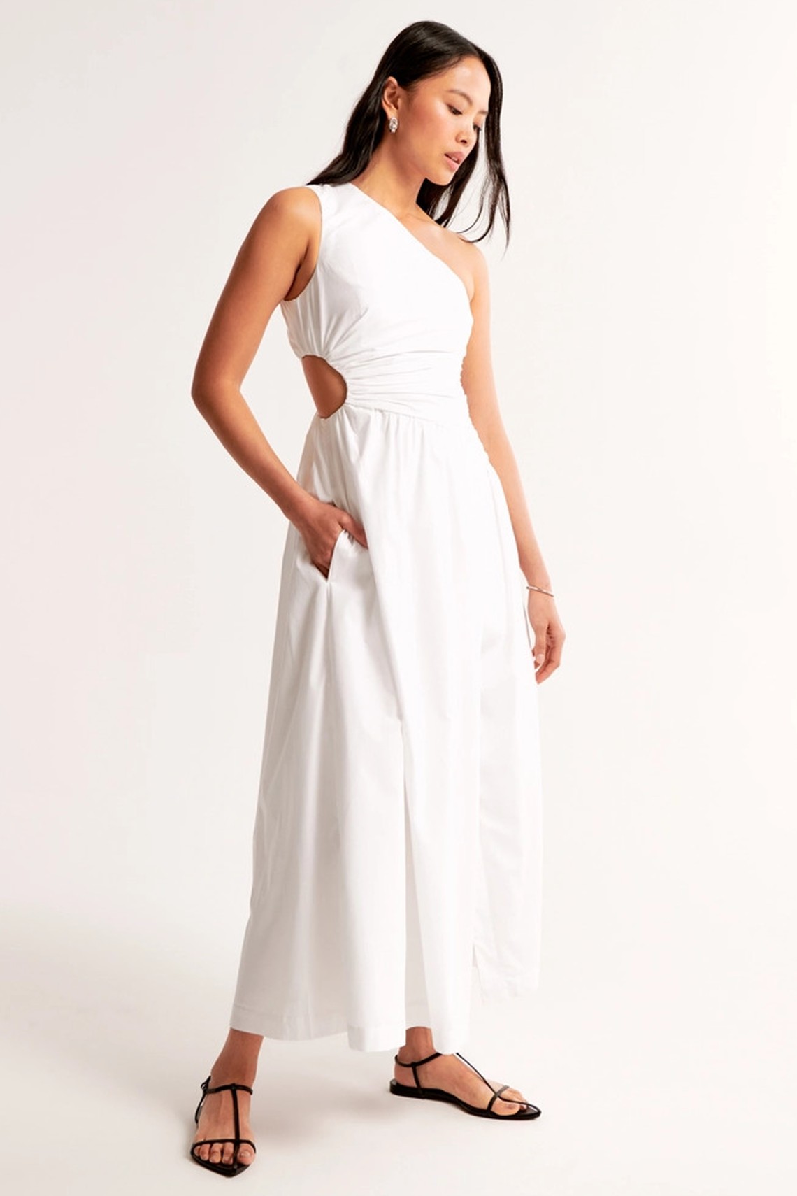 One-Shoulder Cutout Maxi Dress from Abercrombie & Fitch