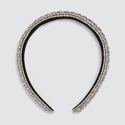 Padded Rhinestone Headband from Zara