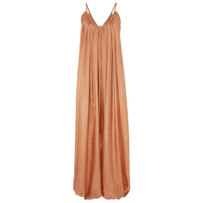 Balloon Silk-Habotai Jumpsuit from Kalita