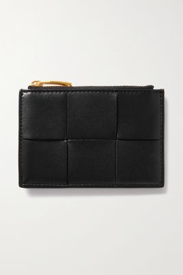 Cassette Intrecciato Leather Cardholder from Bottega Veneta