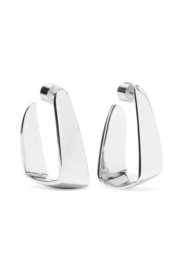 Small Hammock Silver Plated Earrings from Jennifer Fisher