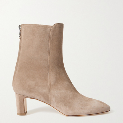  Taupe Donna Suede Ankle Boots  from Aeydē