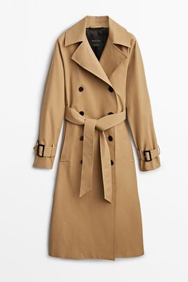 Trench Coat With Belt from Massimo Dutti