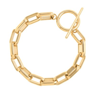 Rectangle Link T Bar Bracelet