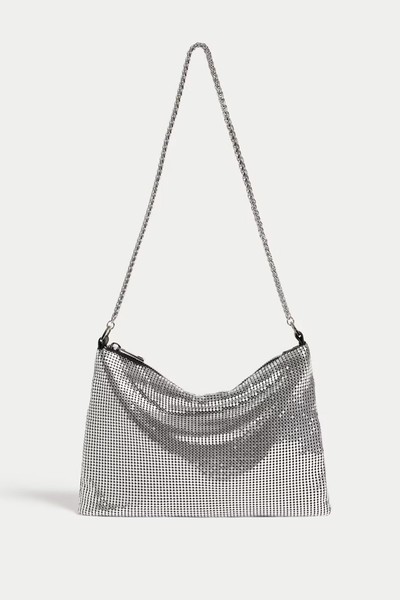 Chainmail Chain Strap Shoulder Bag from Marks & Spencer