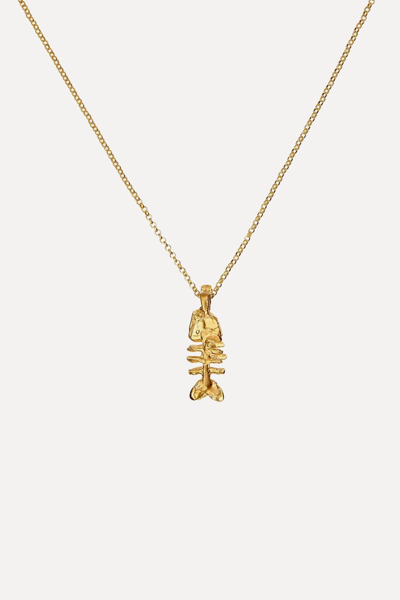24ct Gold-Plated The Silhouette Of Summer Pendant Necklace from ALIGHIERI 