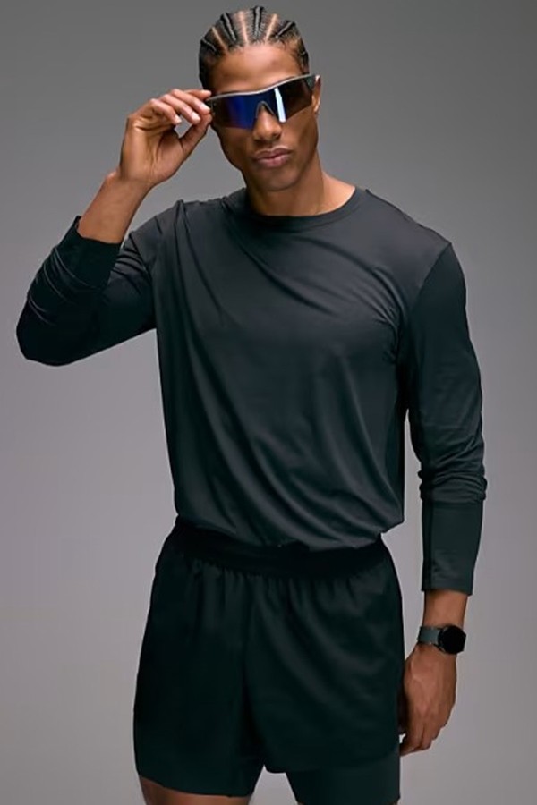 Premium Quick Dry Long Sleeve Running T-Shirt With Bonded Seams & Mesh Panel from ASOS 4505