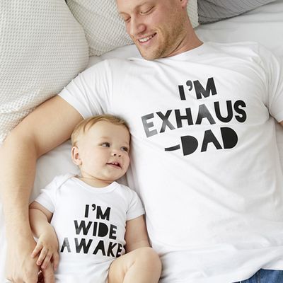 Im Exhausdad Matching Father and Baby Set