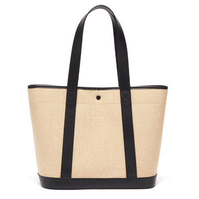 Helene Leather-Trim Canvas Tote Bag from A.P.C