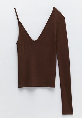 Asymmetric Knit Top from Zara