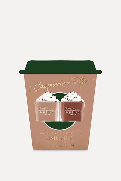 Cappuccino To Go Caffeine-Fuelled Nail Polish Duo from Nails Inc 