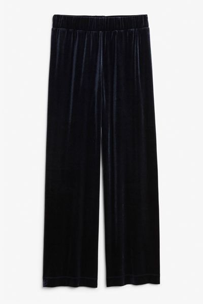 Flowy Velvet Trousers from Monki