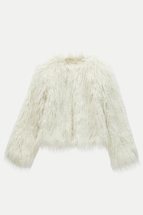 Rachel Faux Fur Jacket from Hush