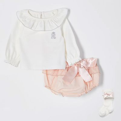 Pink Frill Bloomer 3 Piece Outfit