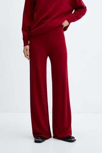 Knitted Wide Leg Trousers