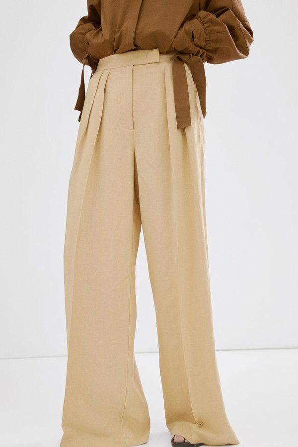 Straight Mid-Rise Trousers from Mango