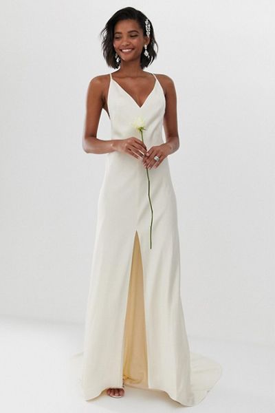 Cami Split Front Wedding Dress from ASOS