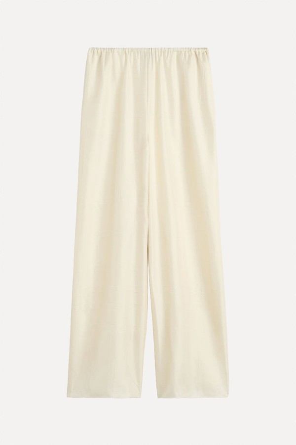 Monogram Silk Pj Bottoms