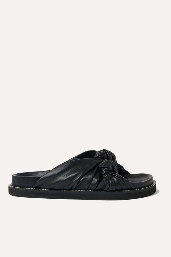 Leather Big Knot Sandals from Joseph