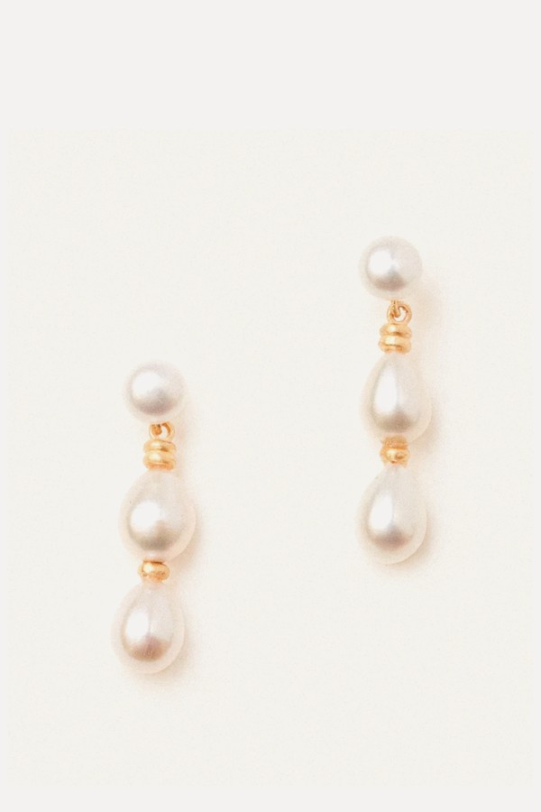 Patsy Earrings With Pearl from Carousel Jewels 