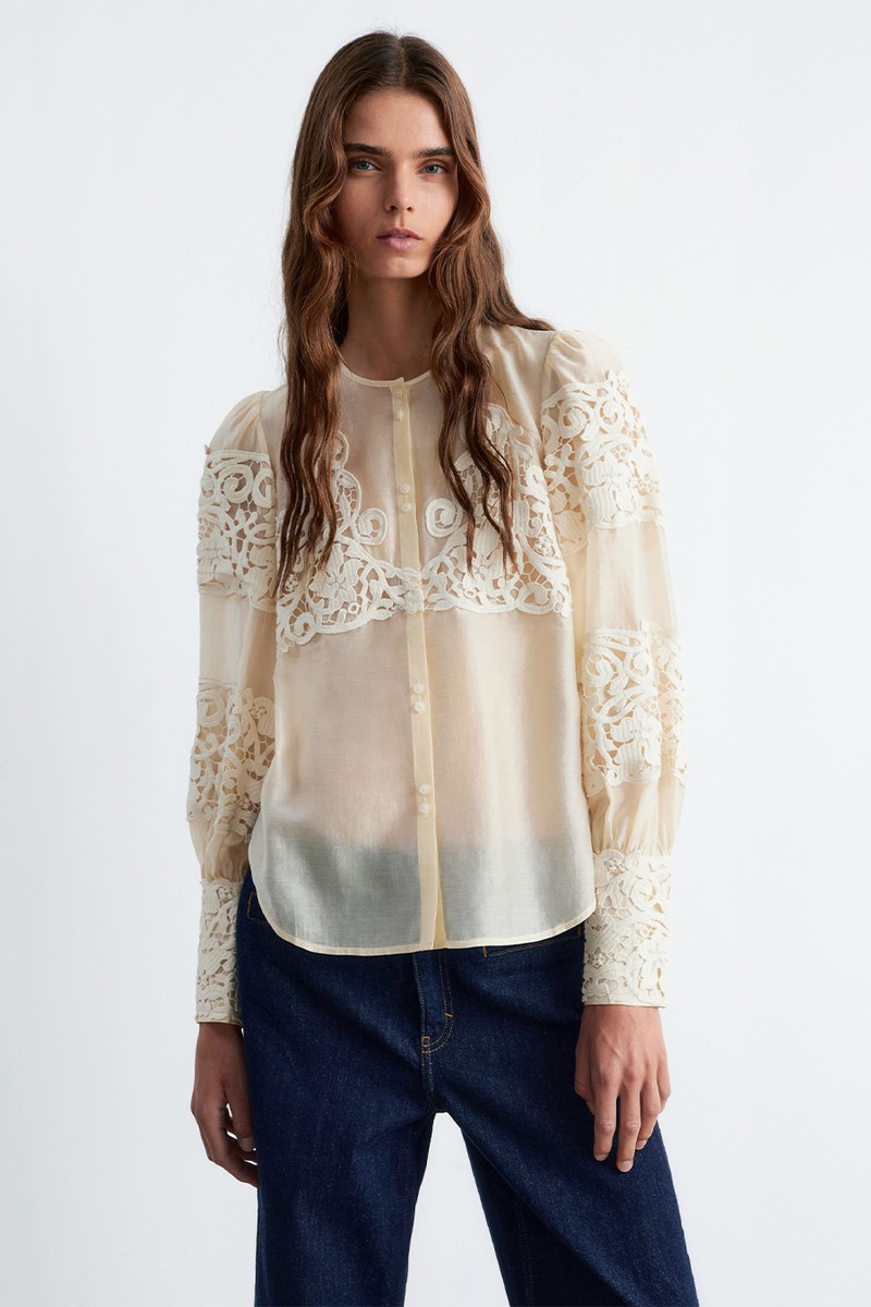 Lace-Embroidery Blouse from & Other Stories