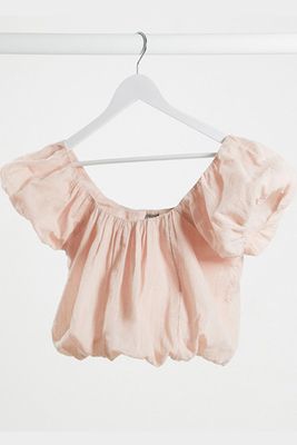 Texture Top With Bubble Hem from ASOS Design