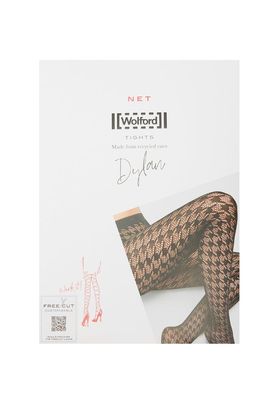 Dylan Houndstooth Net Tights from Wolford