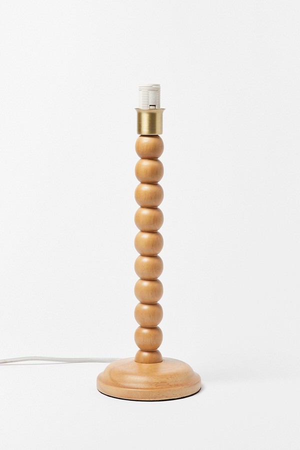 Bobbin Wooden Lamp Base from Oliver Bonas