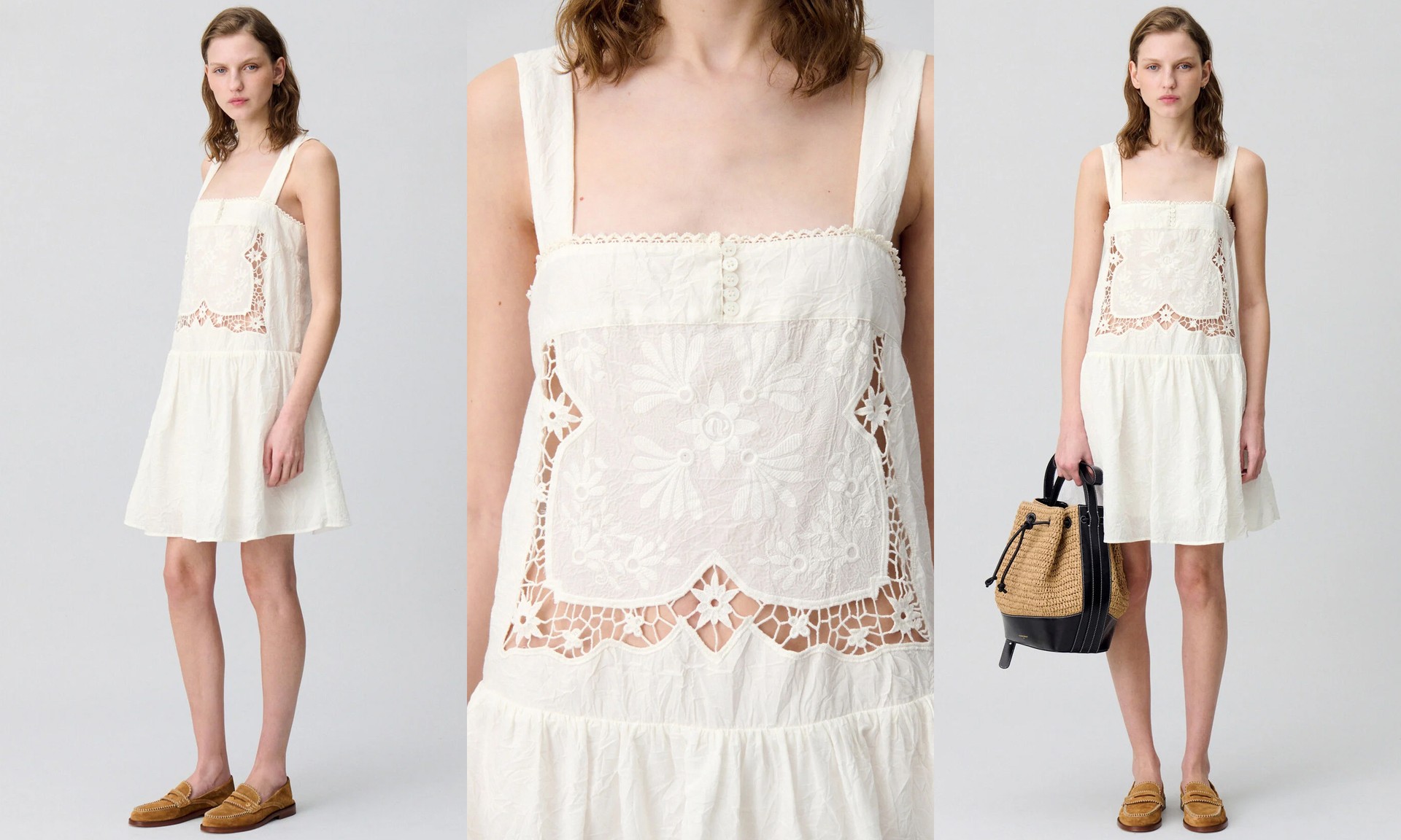 Short Dress With Embroidered Bodice from Claudie Pierlot