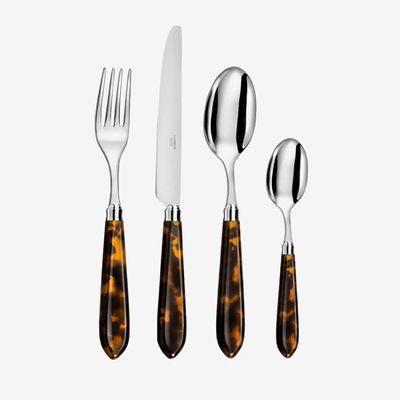 Omega Tortoiseshell 4-Piece Cutlery Set from Capdeco