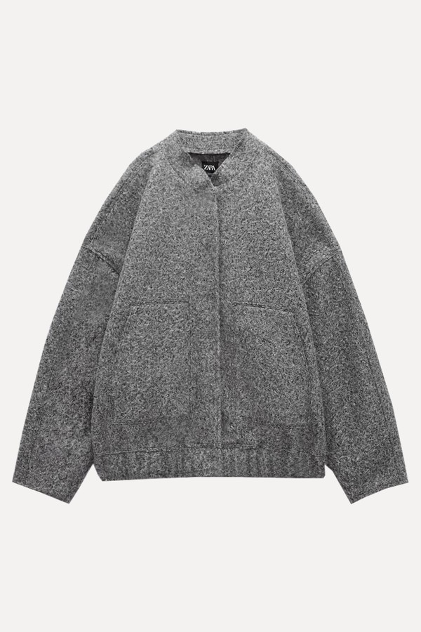 Textured Bomber Jacket from Zara