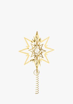 Gold-Plated Star Christmas Tree Top Decoration, Small from Georg Jensen