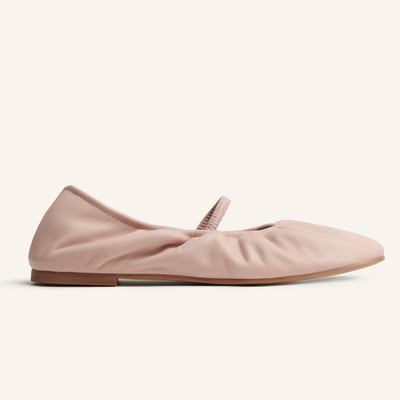 Buffy Ruched Ballet Flat from Reformation