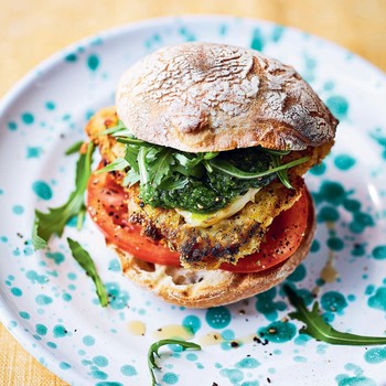 Chicken Caprese Burgers