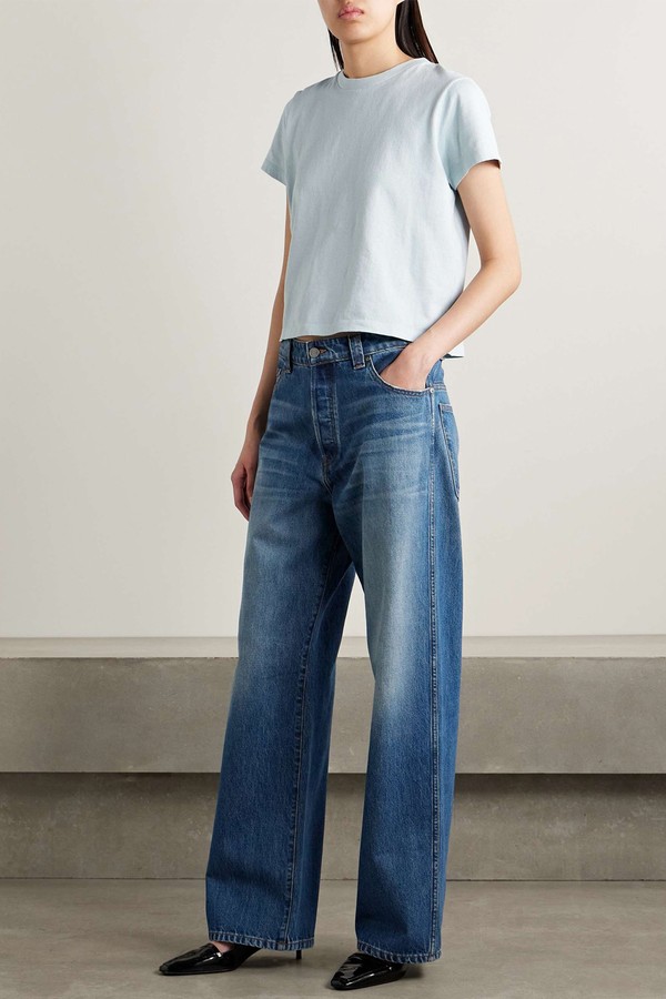 Winslow Mid-Rise Straight-Leg Jeans from KHAITE