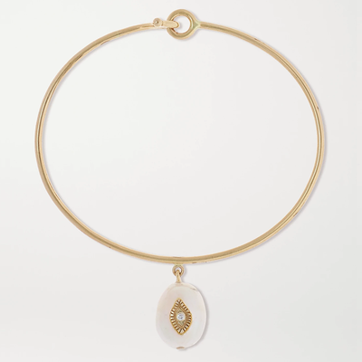 Charlie 9-karat Gold, Pearl And Diamond Bracelet from Pascale Monvoisin 