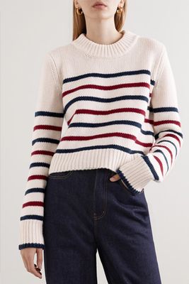 Mini Marin Striped Wool and Cashmere Blend Sweater from La Ligne