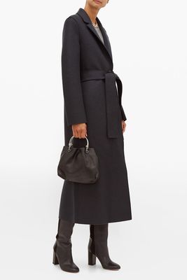 Single-Breasted Belted Wool Coat from Harris Wharf London