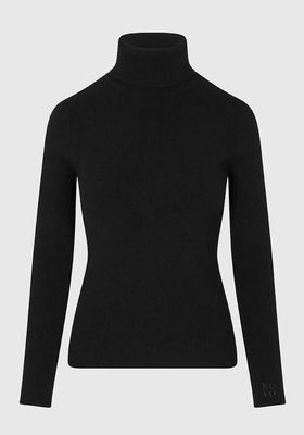 100% Cashmere Turtleneck With Embroidered Logo from Novo
