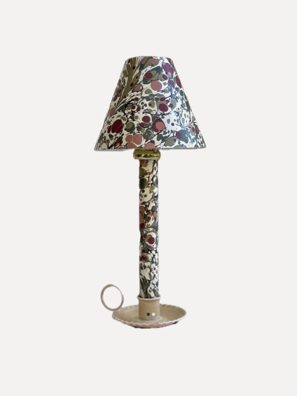  Lucent Bloom Marbling LED Candle & Shade