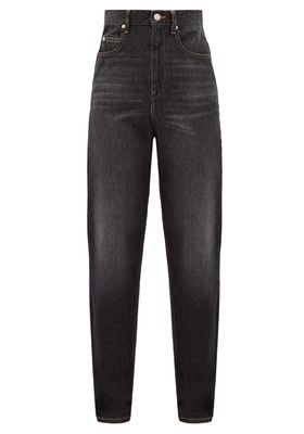 Corsy High-Rise Tapered-Leg Jeans