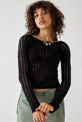 Chiara Lattice Top from Urban Outfitters