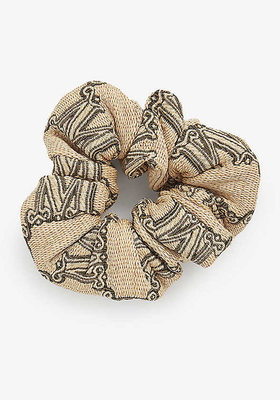 Monogrammed Woven Scrunchie from Max Mara