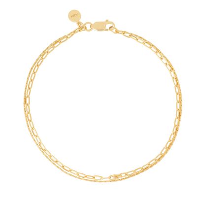 Double Chain Bracelet In Gold