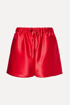 Lady Boxer Bow-Embellished Satin Shorts from Simone Rocha