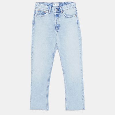 Hi Rise Straight Leg Jeans from Zara