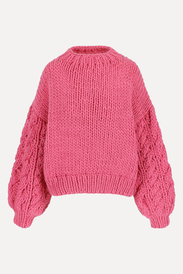 Cable Sleeve Crew Neck Jumper from Mr Mittens